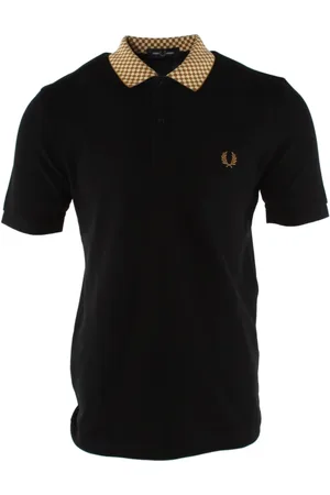Fred Perry Koszulki, Mężczyzna, Czarny, S, Bawełna, Klasyczna czarna koszulka polo z bawełny