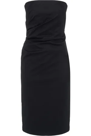 Max Mara Sukienki, Kobieta, Czarny, L, Poliester, Stylowa Sukienka