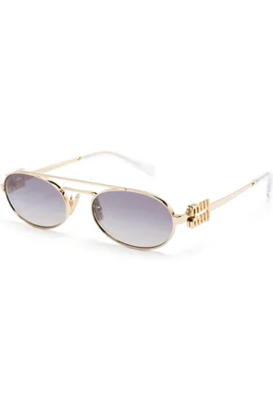 Miu Miu Akcesoria, Kobieta, Żółty, 53 MM, Okulary przeciwsłoneczne