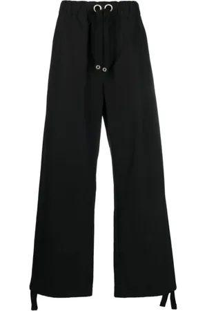 VERSACE Spodnie, Mężczyzna, Czarny, S, Odzież męska Spodnie Czarne Ss 23