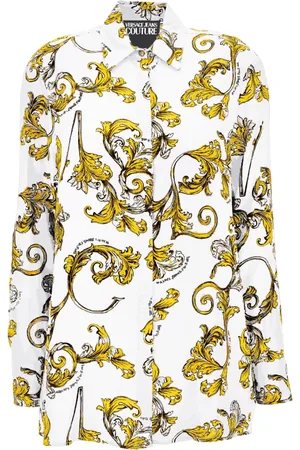 VERSACE Bluzki, Kobieta, Wielobarwność, XS, Koszule Biały