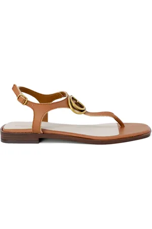 Guess Buty, Kobieta, brązowy, 37 EU, Skóra, Sandały na obcasie