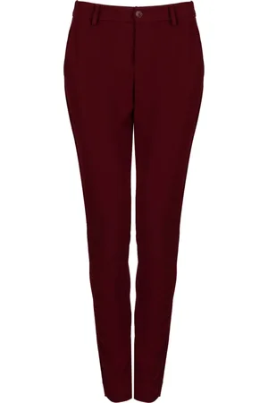Liu Jo Spodnie, Kobieta, Czerwony, S, Poliester, Eleganckie spodnie o kroju slim fit