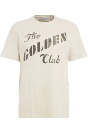 Golden Goose Koszulki, Mężczyzna, Biały, L, Bawełna, T-Shirt z Nadrukiem