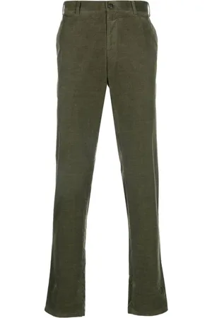 CANALI Spodnie, Mężczyzna, Zielony, M, Bawełna, Spodnie Slim-fit
