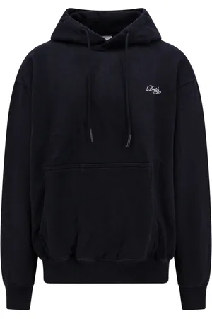 Drôle de Monsieur Bluzy, Mężczyzna, Czarny, S, Bawełna, Czarna Bluza z Kapturem Aw 23
