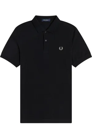 Fred Perry Koszulki, Mężczyzna, Czarny, S, Bawełna, Gładka Koszulka Polo - Czarna | Chrome