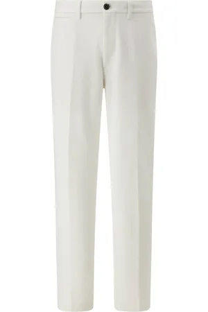 Boggi Milano Spodnie, Mężczyzna, Biały, W31, Bawełna, Spodnie Stretch Cotton