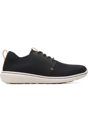 Clarks Buty, Mężczyzna, Czarny, 42 EU, Sportowe Dzianinowe Sneakersy