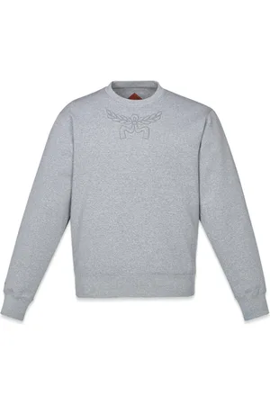 MCM Bluzy, Mężczyzna, Szary, M, Len, Laurel-Logo-Ponte-Sweatshirt