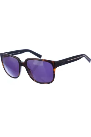 Dior Akcesoria, Mężczyzna, brązowy, ONE SIZE, Owalne okulary przeciwsłoneczne z octanu