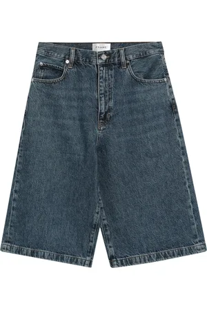 Frame Szorty, Kobieta, Niebieski, W28, Bawełna, Szorty Bermuda Boy Short