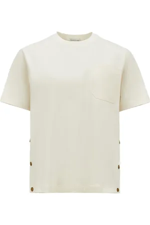 Moncler Koszulki, Kobieta, Beżowy, S, Uniwersalny T-shirt na ciepłe pory roku