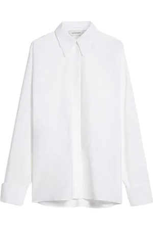 Sportmax Koszule, Kobieta, Biały, S, Bawełna, Stylowa Kurtka