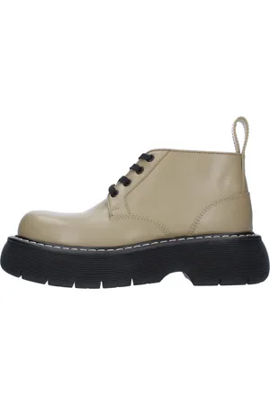 Bottega Veneta Buty, Kobieta, Zielony, 36 1/2 EU, Skóra, Sznurowane botki