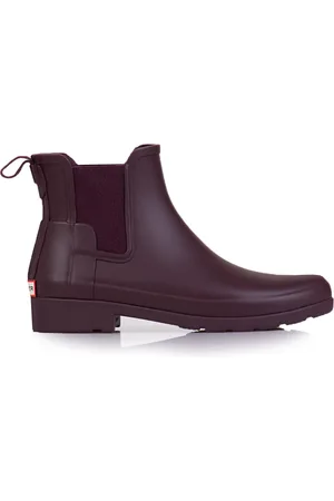 Hunter Buty, Kobieta, Czerwony, 37 EU, Kalosze Chelsea w kolorze burgundowym