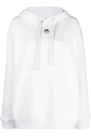 Marine Serre Bluzy, Kobieta, Biały, M, Bawełna, Stylowa Bluza