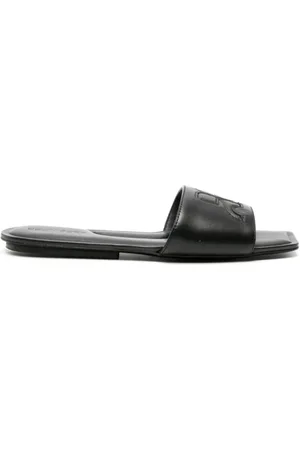 Courrèges Buty, Kobieta, Czarny, 36 EU, Skóra, Skórzane sandały