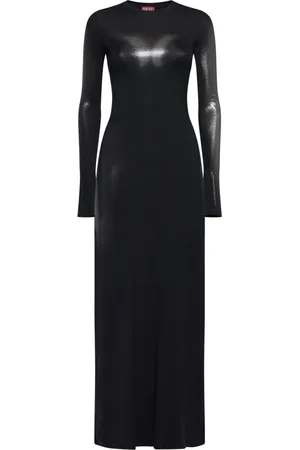 Diesel Sukienki, Kobieta, Czarny, S, D-Anessa Maxi Dress