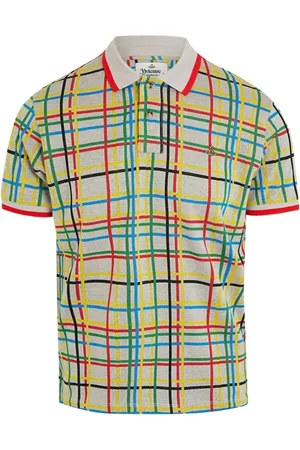Vivienne Westwood Koszulki, Mężczyzna, Wielobarwność, S, Polo z Abstrakcyjną Geometrią