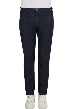 Emporio Armani Jeansy, Mężczyzna, Niebieski, W42, Bawełna, Jeansyy Stretch Slim-fit