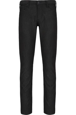 Emporio Armani Spodnie, Mężczyzna, Czarny, W31, Spodnie Slim-fit