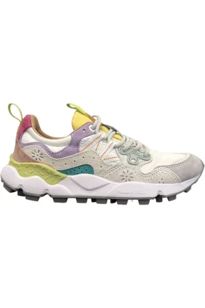 Flower Mountain Buty, Kobieta, Wielobarwność, 40 EU, Zamsz, 1i 29 Liliac Białe Sneakersy