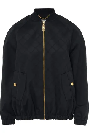 Elisabetta Franchi Kurtki, Kobieta, Czarny, M, Poliester, Giubbotto EF Bomber Jacket