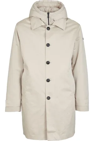 Duno Płaszcze, Mężczyzna, Beżowy, L, Nylon, Nylonowa Parka