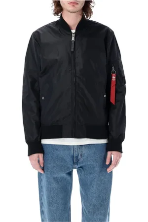 Alpha Industries Kurtki, Mężczyzna, Czarny, M, Nylon, Outdoor