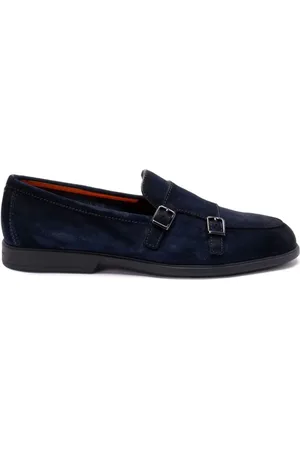 santoni Buty, Mężczyzna, Czarny, 43 EU, Zamsz, Malibu Loafer
