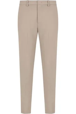 Emporio Armani Spodnie, Mężczyzna, Beżowy, 2XL, Poliester, Stylowe spodnie