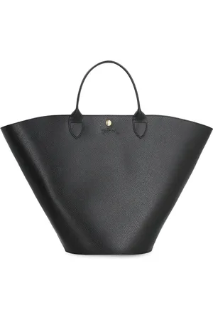 Longchamp Torebki, Kobieta, Czarny, ONE SIZE, Skóra, Torba Tote z Gładkiej Skóry