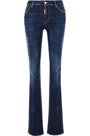 Dsquared2 Jeansy, Kobieta, Niebieski, S, Denim, Klasyczne jeansy denim na co dzień