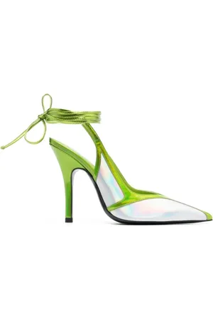 The Attico Buty, Kobieta, Wielobarwność, 38 EU, Chrome Slingback Obcasy