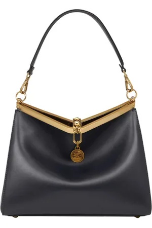Etro Torebki, Kobieta, Niebieski, ONE SIZE, Skóra, Vela Medium Shoulder Bag
