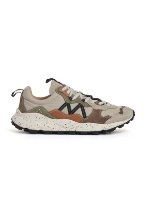 Flower Mountain Buty, Mężczyzna, Beżowy, 42 EU, Skóra, Sneakersy w odcieniach piasku i brązu