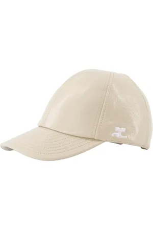 Courrèges Akcesoria, unisex, Beżowy, M, Winyl Czapka Beżowa