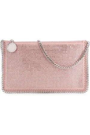 Stella McCartney Torebki, Kobieta, Różowy, ONE SIZE, Poliester, Falabella Pochette Torebka na Ramię