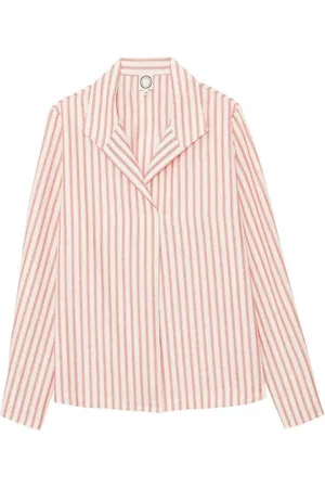 Inès de la Fressange Bluzki, Kobieta, Wielobarwność, XS, Bawełna, Paski Bawełniana Lniana Koszula
