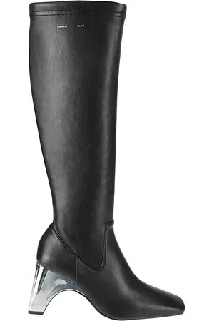 COPERNI Buty, Kobieta, Czarny, 38 EU, Skóra, Metalowe Botki Stretch z Mostkiem