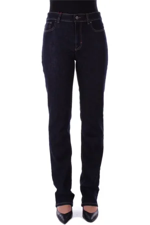 Max Mara Jeansy, Kobieta, Niebieski, L, Bawełna, Dopasowane dżinsy typu slim-fit z zamkiem błyskawicznym i zapięciem na guzik