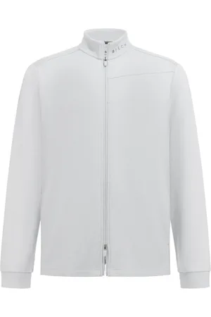 Boggi Milano Bluzy, Mężczyzna, Szary, M, Bawełna, Bluza rozpinana z mieszanki bawełny