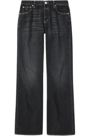 Closed Jeansy, Kobieta, Czarny, W31, Bawełna, Czarne dżinsowe spodnie typu flare