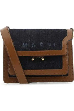 Marni Torebki, Kobieta, Wielobarwność, ONE SIZE, Bawełna, Mini Torebka Crossbody Trunk