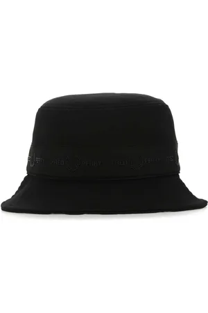 Fred Perry Akcesoria, Mężczyzna, Czarny, M, Bawełna, Elastyczna Czarna Bawełniana Czapka