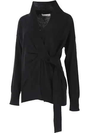 LIVIANA CONTI Bluzki, Kobieta, Czarny, L, Elegancki Czarny Sweter