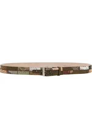 Silvano Biagini Akcesoria, Mężczyzna, Wielobarwność, 120 CM, Paski z Pytona Moss