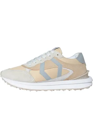 Mikakus Buty, unisex, Beżowy, 37 EU, Zamsz, Beżowe Nubukowe Skórzane Sneakersy