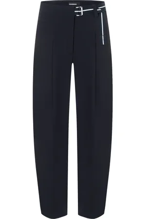 Cambio Spodnie, Kobieta, Niebieski, M, Poliester, Elaine Pleat Trousers